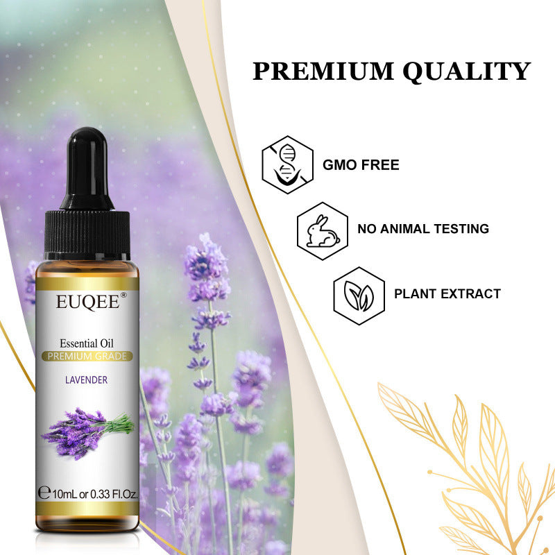 EUQEEラベンダーエッセンシャルオイル™|天然アロマオイル 10ml