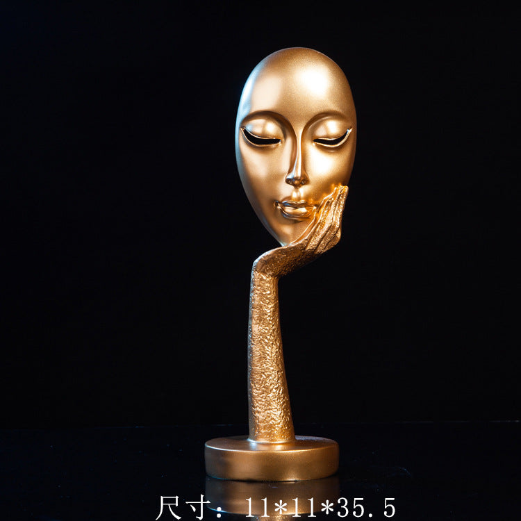 FaceArt オブジェ™|ヨーロピアン風 抽象マスク彫刻