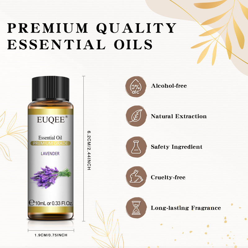 EUQEEラベンダーエッセンシャルオイル™|天然アロマオイル 10ml