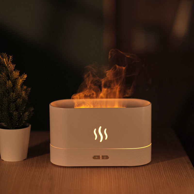 FlameMist™|ミニ炎型アロマディフューザー(USB式・コンパクト設計)