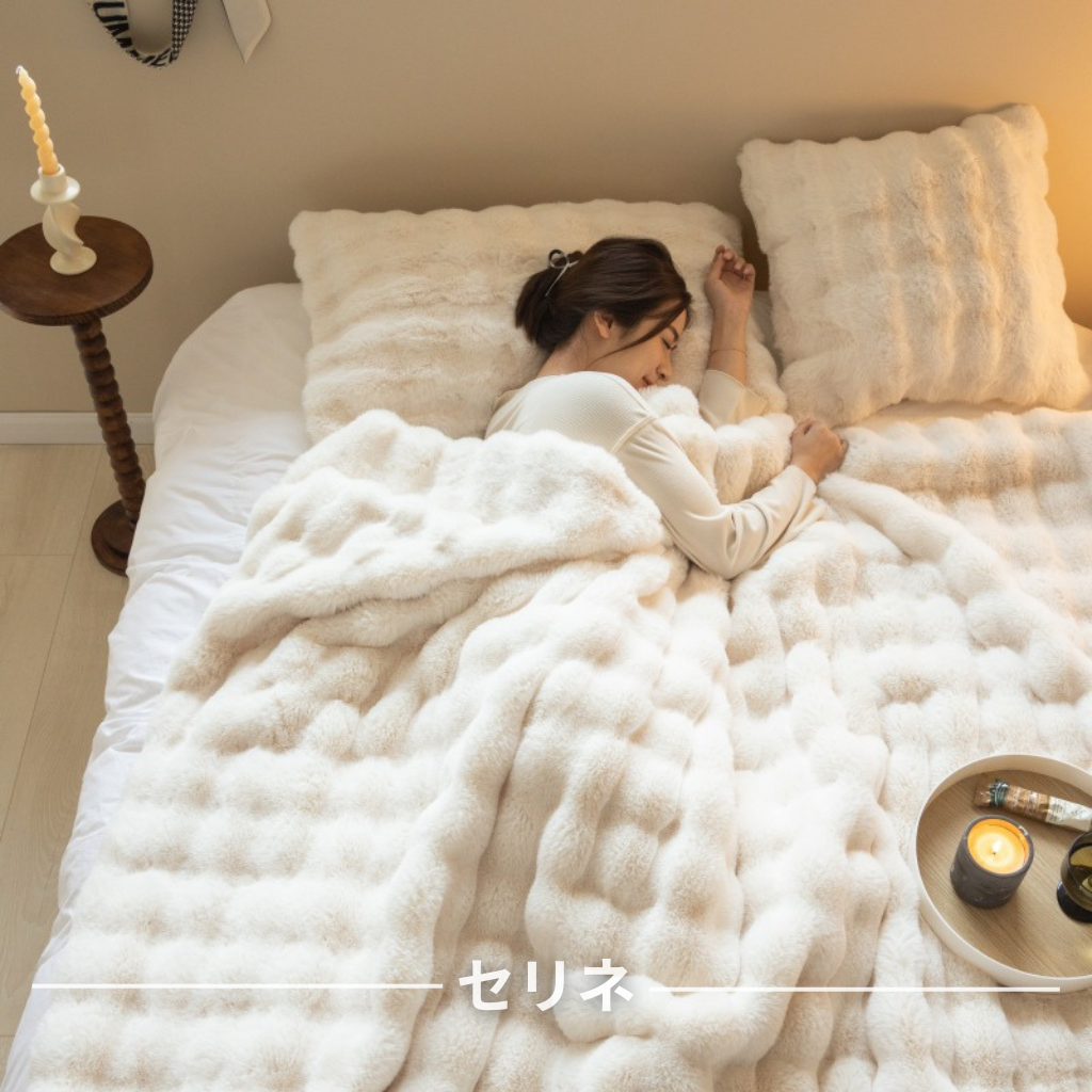 CozyTuscany™|ダブルフェイス泡ベルベットブランケット – SELINAE CozyTuscany™|ダブルフェイス泡ベルベットブランケット – SELINAE