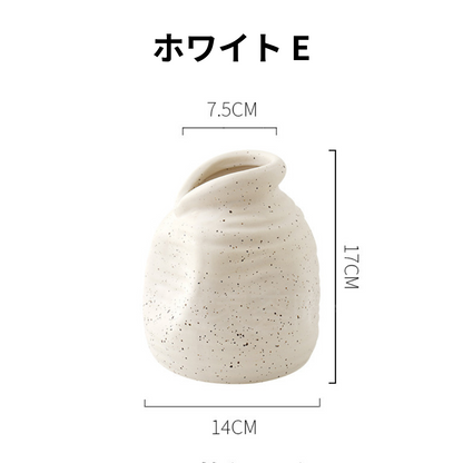 NordicVase™｜北欧風マットセラミック花瓶 インテリアフラワーベース