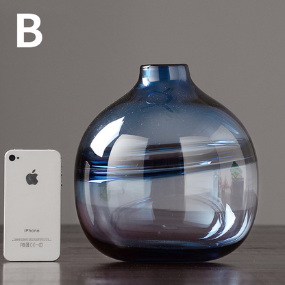 LumiGlassベース™｜北欧風 クリアガラス フラワーベース