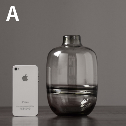 LumiGlassベース™｜北欧風 クリアガラス フラワーベース