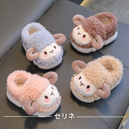 Sheepoキッズスリッパ™｜ふわもこ羊ルームシューズ
