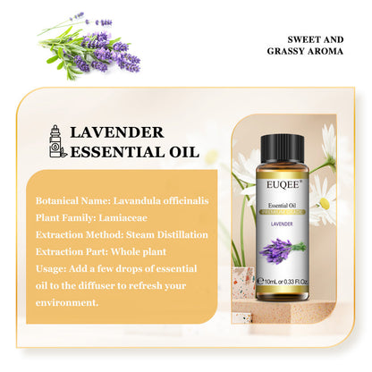 EUQEEラベンダーエッセンシャルオイル™｜天然アロマオイル 10ml