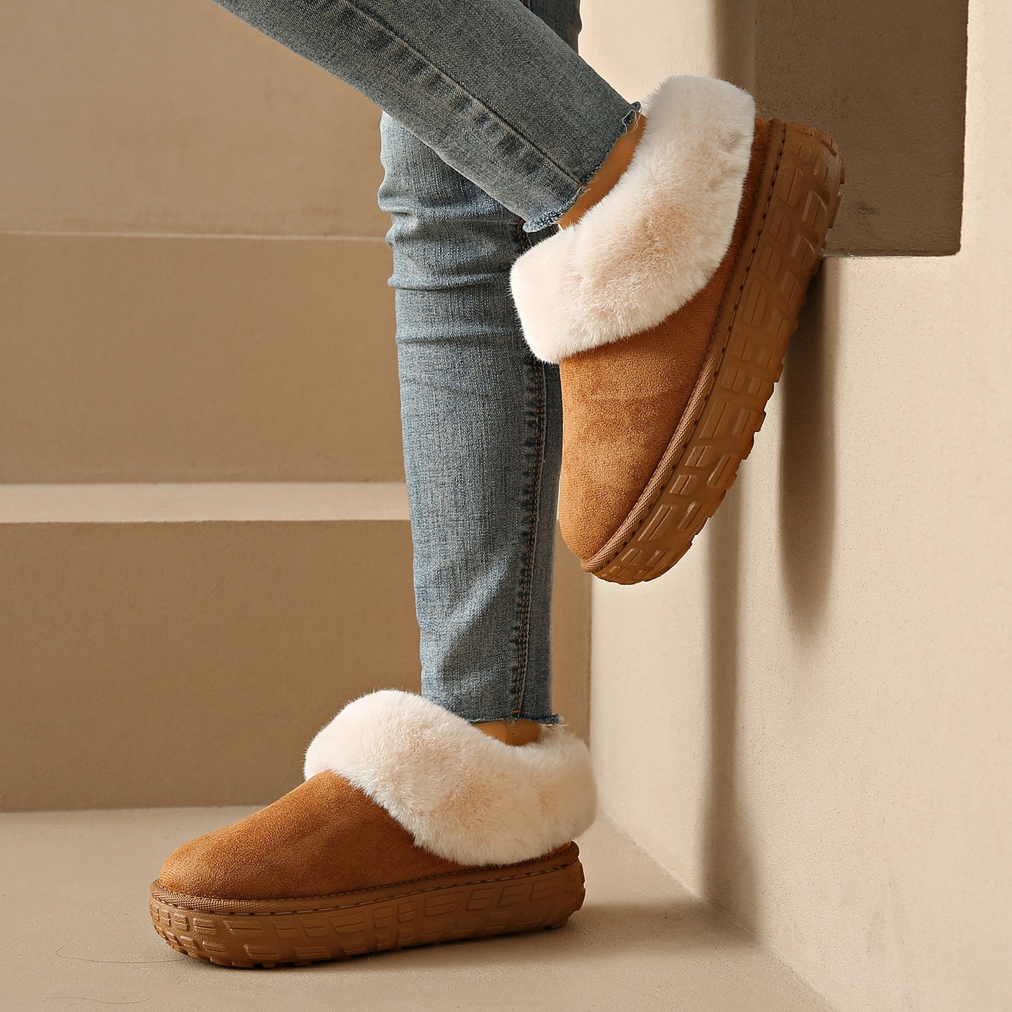 FurWarmブーツ™｜厚底・もこもこ裏起毛スノーブーツ（レディース）