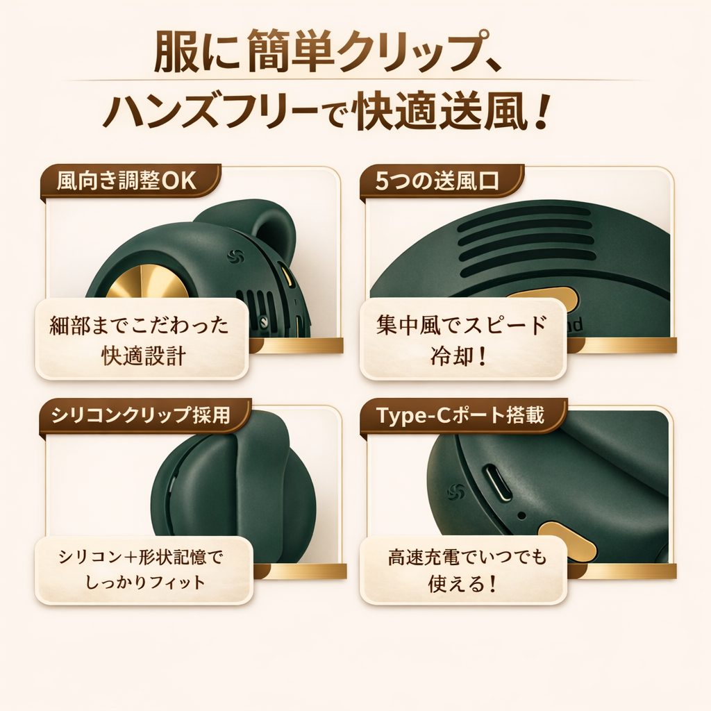 BreezeMini™｜USB充電式ミニハンディファン