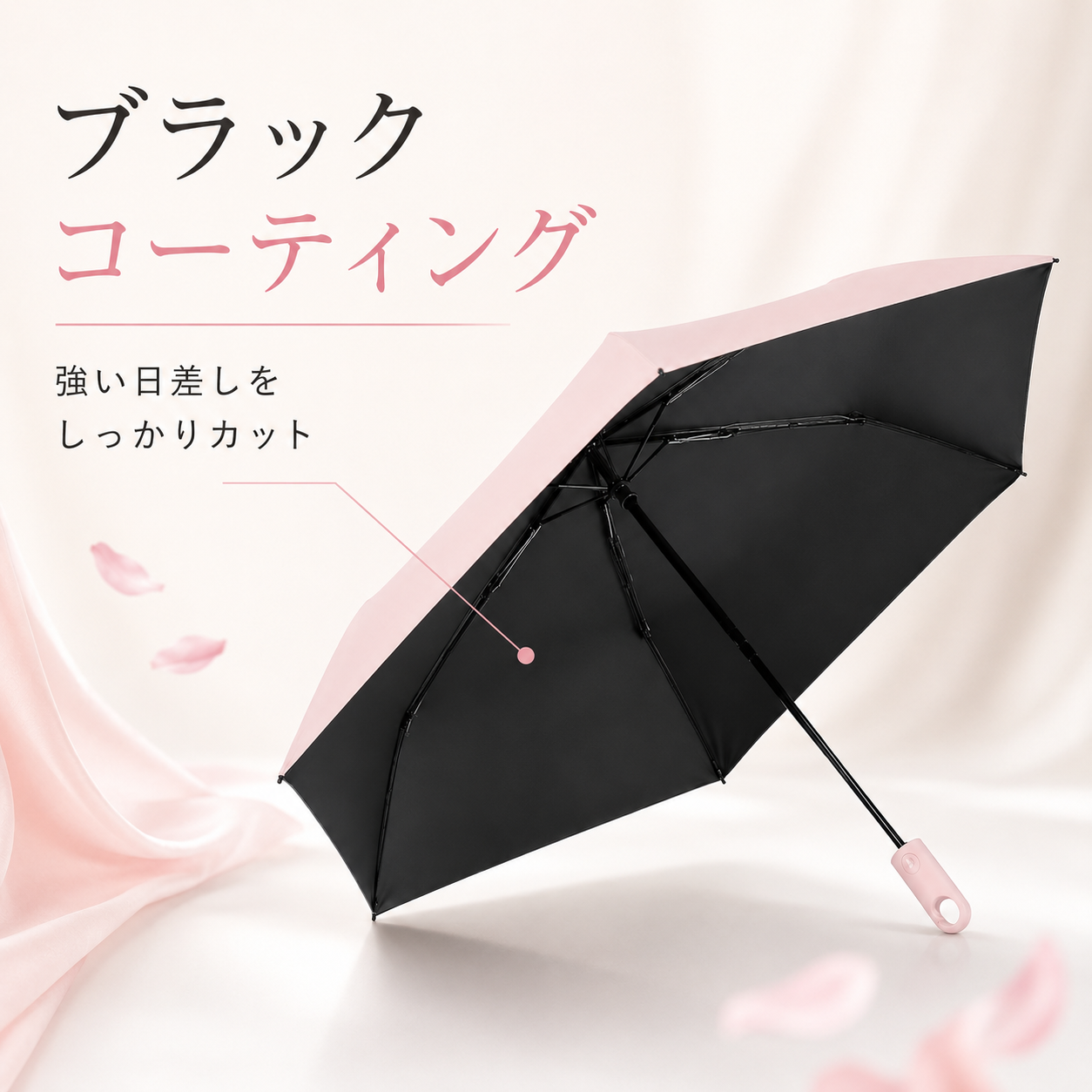 Selinae™｜晴雨兼用 折りたたみ日傘〈ワンタッチ自動開閉・超軽量〉