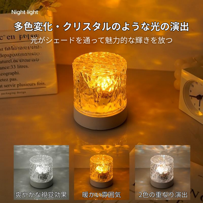 RippleLight™｜水のゆらぎを映し出す回転ムードライト