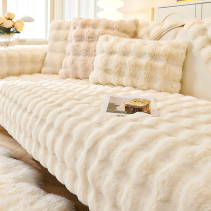 RabbitNest Cover™｜うさぎファープレミアム ソファカバー