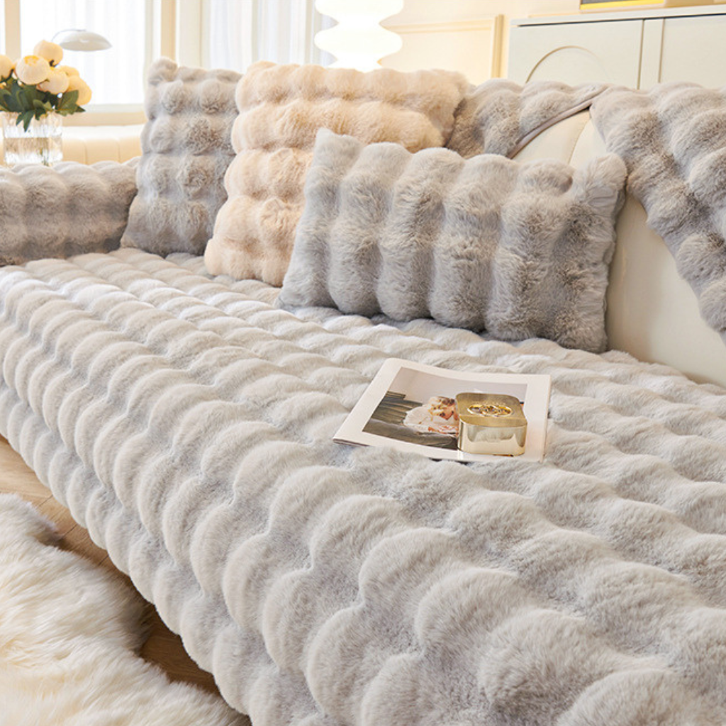 RabbitNest Cover™｜うさぎファープレミアム ソファカバー