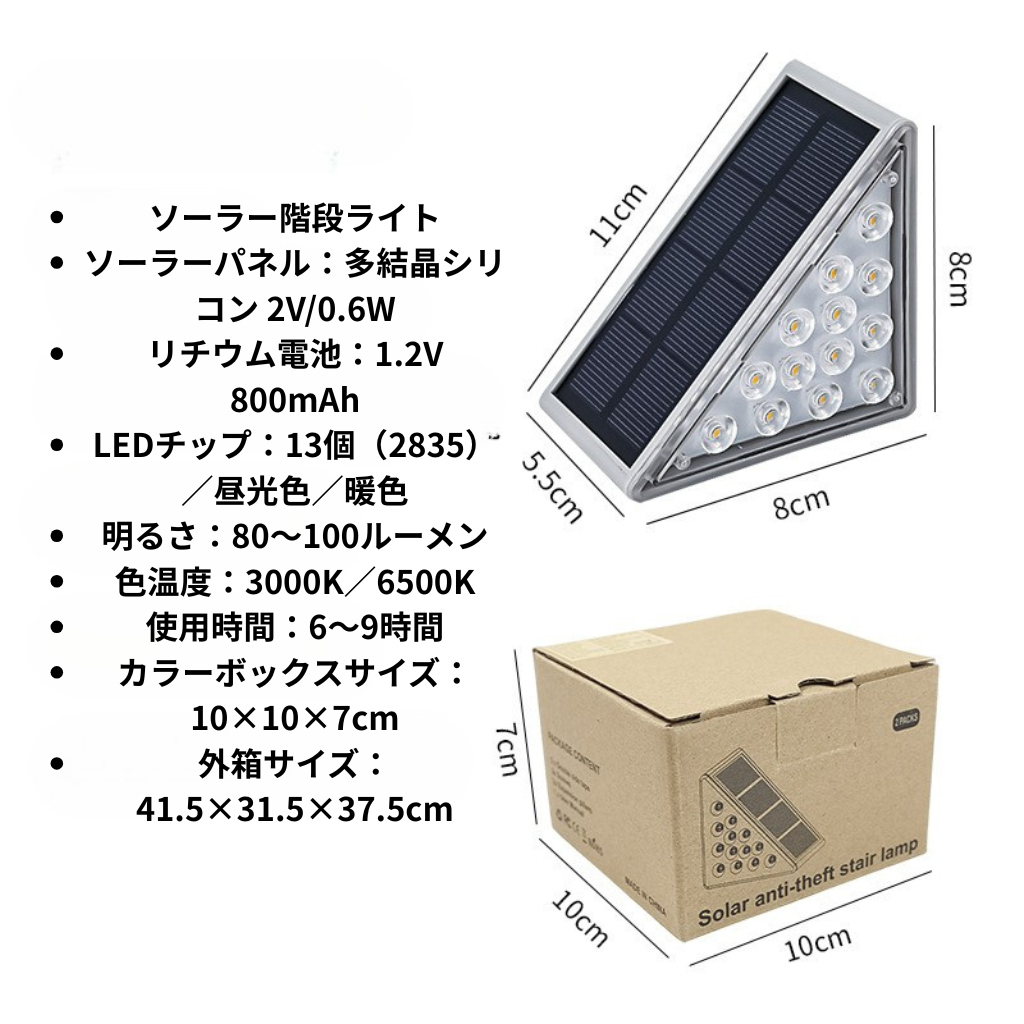 StepSolar™｜ソーラー階段ライト – LED Step Light